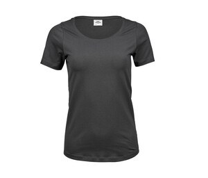 Tee Jays TJ450 - T-shirt girocollo elasticizzata Grigio scuro