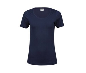 Tee Jays TJ450 - T-shirt girocollo elasticizzata Blu navy