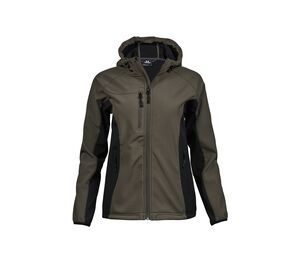 Tee Jays TJ9515 - Womens 3-Layer Hooded Softshell Jacket