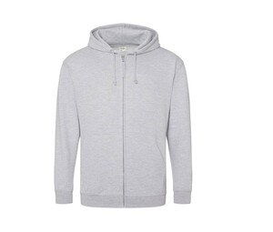 AWDIS JH050 - Zipped sweatshirt Heather Grey