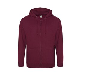 AWDIS JH050 - Zipped sweatshirt Burgundy