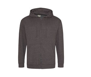 AWDIS JH050 - Zipped sweatshirt Charcoal