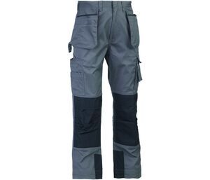 Herock HK018 - Multi-pocket work trousers Heather Grey/Black