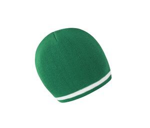RESULT RC368 - NATIONAL BEANIE Kelly Green / White