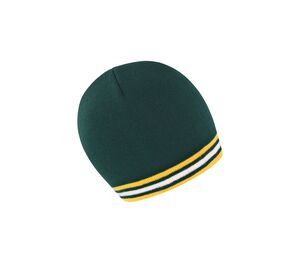 RESULT RC368 - NATIONAL BEANIE Green / Gold / White