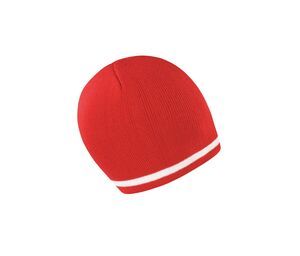 RESULT RC368 - NATIONAL BEANIE Rood / Wit