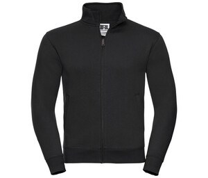 Russell RU267M - Herren großer Reißverschluss -Sweatshirt Black