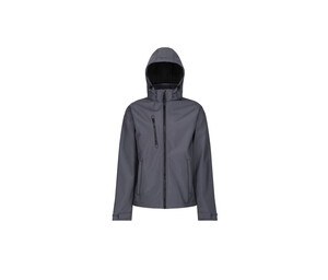 Regatta RGA701 - Men's hooded softshell jacket Seal Grey / Black