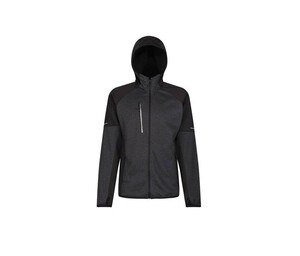 Regatta RGF620 - Men's bi-material fleece jacket Grey Marl/Black