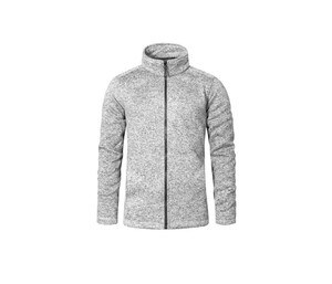 Promodoro PM7720 - Men's knitted fleece jacket Heather Grey