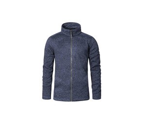 Promodoro PM7720 - Men's knitted fleece jacket Heather Blue