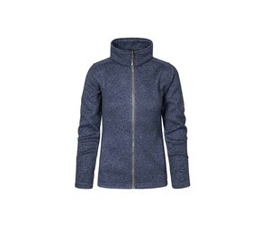 Promodoro PM7725 - Women's knitted fleece jacket Heather Blue