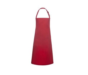 Karlowsky KYBLS4 - Basic bib apron with buckle Red