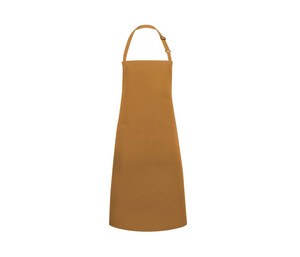 Karlowsky KYBLS5 - Basic bib apron with buckle and pocket Mustard