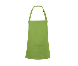 Karlowsky KYBLS6 - Basic Short Bib Apron with Buckle and Pocket Lime
