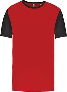 Proact PA4024 - Dwukolorowa koszulka dziecięca z krótkim rękawem Sportowa czerwień/ Czarny
