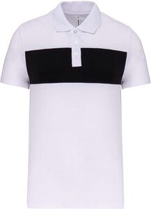 Proact PA493 - Adult short-sleeved polo-shirt White / Black