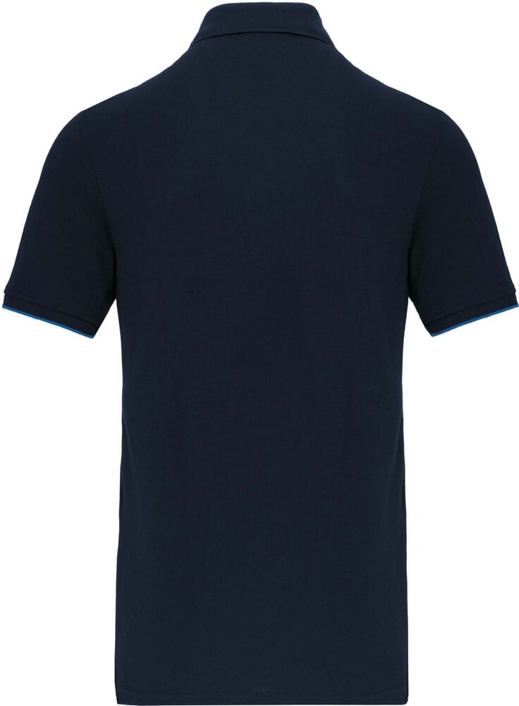 WK. Designed To Work WK270 - Męska koszulka polo DayToDay w kontrastowym kolorze z krótkim rękawem
