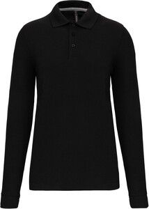 WK. Designed To Work WK276 - Polo homme manches longues Black