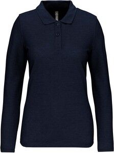 WK. Designed To Work WK277 - Polo manches longues femme Navy