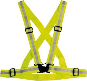 WK. Designed To Work WKP707 - Adjustable reflective band. Fluorescent Yellow