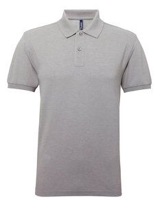 ASQUITH AND FOX AQ015 - MENS POLYCOTTON BLEND POLO Heather