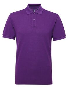 ASQUITH AND FOX AQ015 - MENS POLYCOTTON BLEND POLO Purple