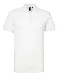 ASQUITH AND FOX AQ015 - MENS POLYCOTTON BLEND POLO White