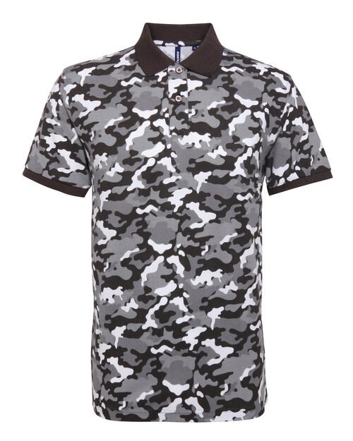 ASQUITH AND FOX AQ018 - CAMO PIQUE POLO