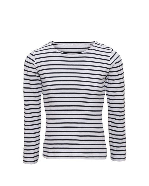 ASQUITH AND FOX AQ071 - LADIES MARINIERE COASTAL LONG SLEEVE TEE