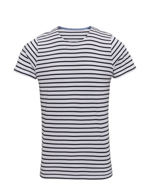 ASQUITH AND FOX AQ072 - MENS MARINIERE COASTAL SHORT SLEEVE TEE