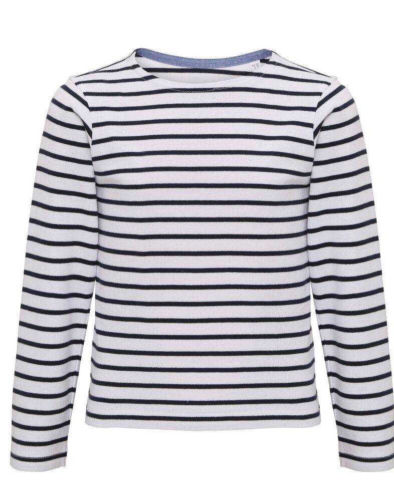 ASQUITH AND FOX AQ074 - KIDS MARINIERE COASTAL LONG SLEEVE TEE