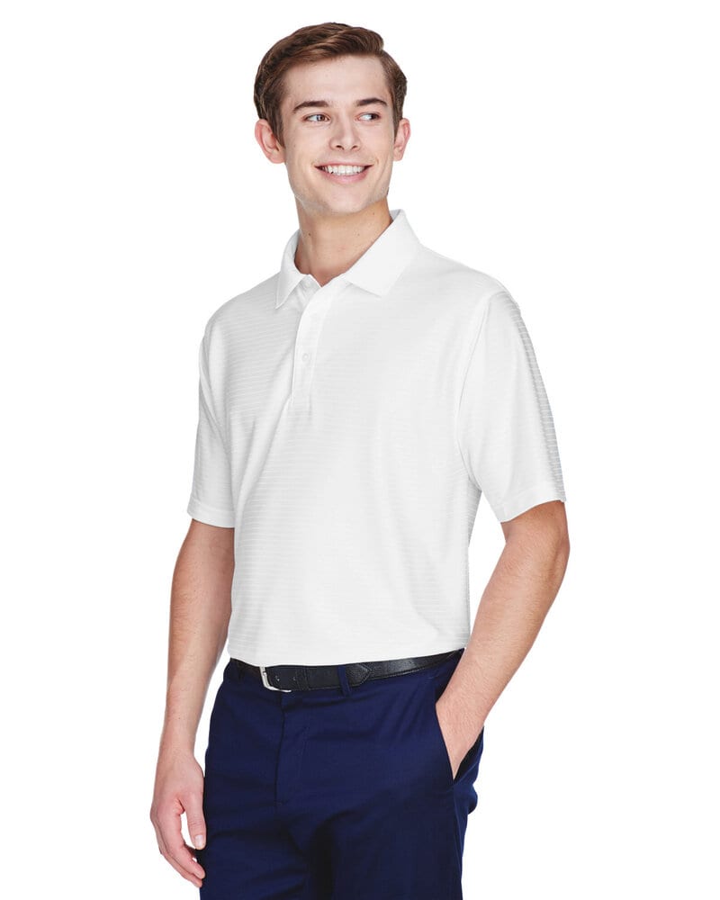 UltraClub 8413 - Men's Cool & Dry Elite Tonal Stripe Performance Polo