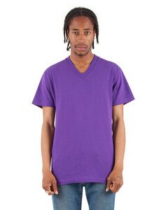 Shaka Wear SHVEE - Adult 6.2 oz., V-Neck T-Shirt Púrpura