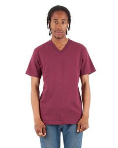Shaka Wear SHVEE - Adult 6.2 oz., V-Neck T-Shirt Borgoña