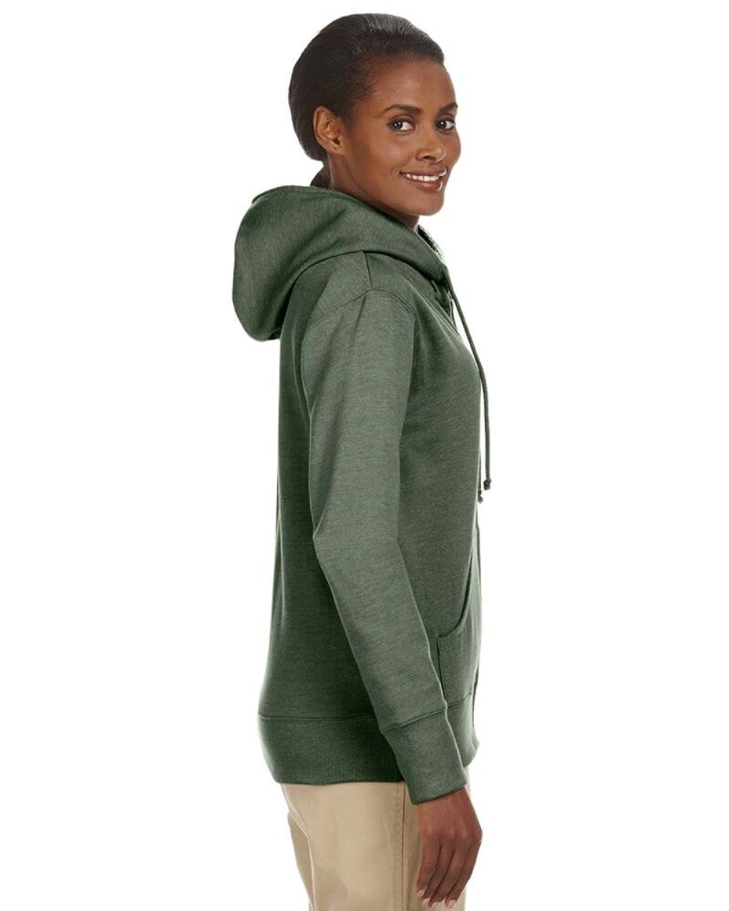 econscious EC4580 - Ladies Organic/Recycled Heathered Fleece Full-Zip Hooded Sweatshirt
