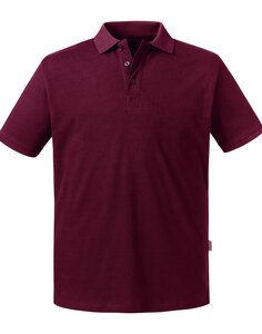 RUSSELL R-508M-0 - MENS PURE ORGANIC POLO Burgundy