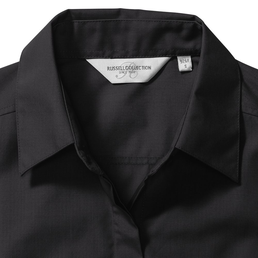 RUSSELL R926F - LADIES 3/4 SLEEVE POLYCOTTON POPLIN SHIRT