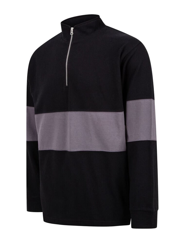 FRONT ROW FR006 - PANELLED 1/4 ZIP