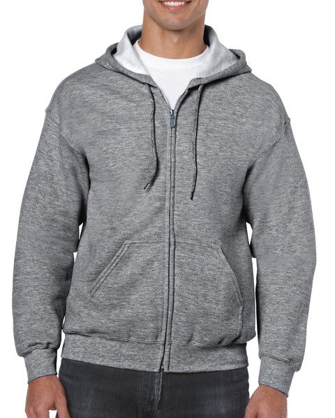 Gildan 18600 - Premium Heavyweight Full Zip Hooded Sweatshirt