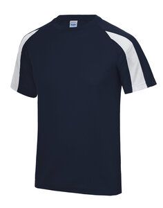 JUST COOL BY AWDIS JC003 - CONTRAST COOL T French Navy / Arctic White