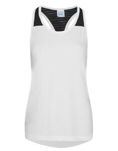 JUST COOL BY AWDIS JC027 - WOMENS COOL SMOOTH WORKOUT VEST Arctic White / Jet Black