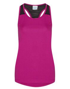 JUST COOL BY AWDIS JC027 - WOMENS COOL SMOOTH WORKOUT VEST Hot Pink/ Jet Black