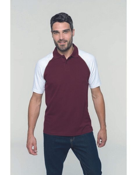 Kariban K226 - POLO BASE BALL BICOLOR PARA HOMBRE