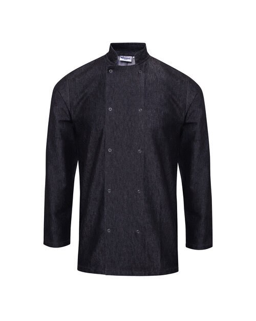 PREMIER WORKWEAR PR660 - DENIM CHEFS JACKET