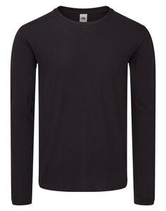 FRUIT OF THE LOOM 61-446-0 - ICONIC 150 CLASSIC LONG SLEEVE T Black