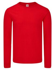 FRUIT OF THE LOOM 61-446-0 - ICONIC 150 CLASSIC LONG SLEEVE T Red