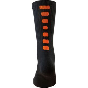 Augusta Sportswear 6091 - Intermediate Color Block Crew Sock Black/Orange