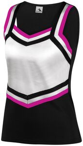 Augusta Sportswear 9140 - Ladies Pike Shell Black/White/Power Pink