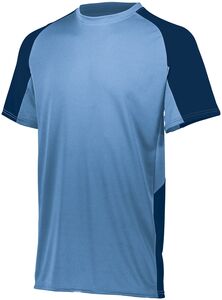 Augusta Sportswear 1518 - Youth Cutter Jersey Columbia Blue/ Navy